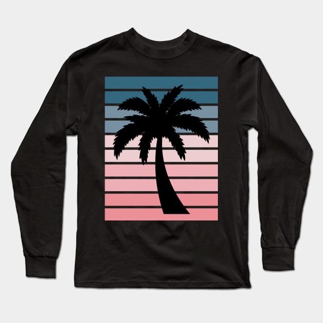 California Palm Beach Pastel Collection Long Sleeve T-Shirt by Pencil Play Studio